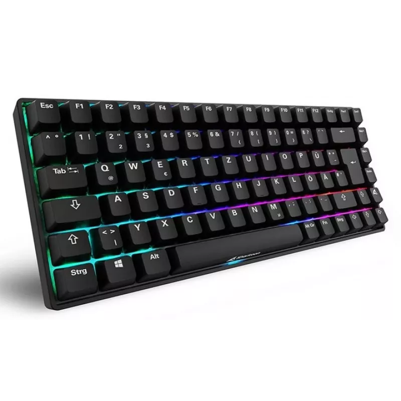 Mehāniskā spēļu klaviatūra Sharkoon Skiller SGK50S3 PBT Melna Dzeltena RGB