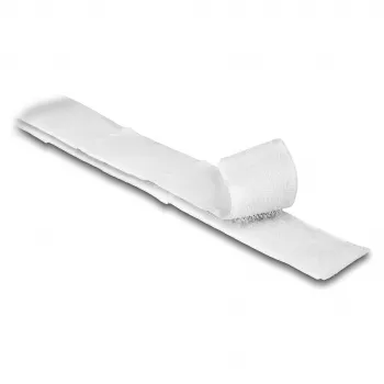 DeLOCK āķa-cilpas lente pašlīmējoša G 1 m x P 20 mm balta