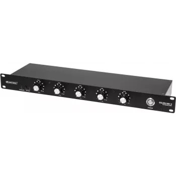 DJ ekvalaizers Omnitronic EQ-25 MK2 — 2 kanālu, 15 joslu grafiskais EQ