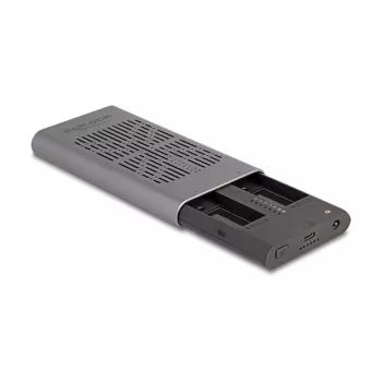 SSD korpuss DeLOCK 42027 pelēks M.2 10 Gbit/s USB Type-C