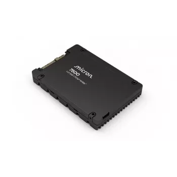 SSD | MICRON | SSD sērija 7500 MAX | 1,6 TB | NVMe | NAND zibatmiņas tehnoloģija 3D NAND | Rakstīšanas ātrums 2700 MB/s | Lasīšanas ātrums 6800 MB/s | Formas faktors U.3 | TBW 4380 TB | MTBF