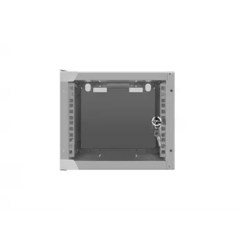 Sienas montāžas skapis LANBERG WF10-2304-10S 4U, 280×310×247 mm, 20 kg ietilpība, pelēks