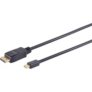 Mini DisplayPort–DisplayPort kabelis ShiverPeaks BS10-52025, 1 m, atbalsta līdz 3840×2160