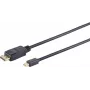 Mini DisplayPort–DisplayPort kabelis ShiverPeaks BS10-52025, 1 m, atbalsta līdz 3840×2160
