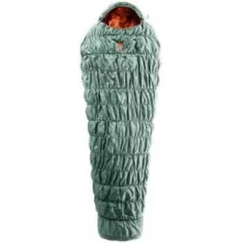 Guļammaiss DEUTER Exosphere +4° EL sage-paprika, viegls kompakts, kreisais rāvējslēdzējs, sieviešu piegrieztne