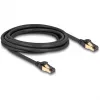 DeLOCK RJ45 tīkla kabelis Cat.6A vīrietis uz vīrieti S/FTP melns 3 m