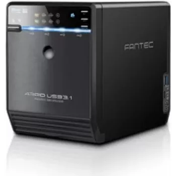 Fantec QB-35U31R 4 nodalījumu USB-C RAID uzglabāšanas korpuss