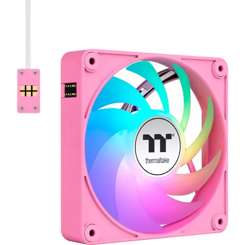 Thermaltake CT120 EX ARGB 120 mm rozā 3 gab. komplekta korpusa ventilatori