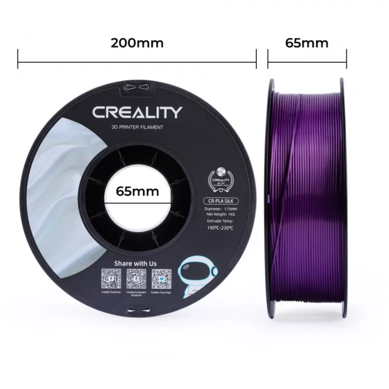 3D drukas materiāls Creality 3D 3301120005 Silk violeta 1 kg