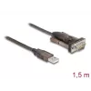 Adapteris USB 2.0 Type-A uz seriālo RS-232 D-Sub 9 pin tēviņu DeLOCK 62646