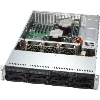 Supermicro SYS-621P-TRT Server-Barebone Intel C741 LGA 4677 (Socket E) Rack (2U) Sudraba (SYS-621P-TRT)