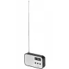 Pārnēsājamais ciparu radio Adler AD 1907 — AM/FM, ciparu uztvērējs, modinātājs, USB-C, 600 mAh baterija, LCD, 20 atmiņas vietas, teleskopiskā antena