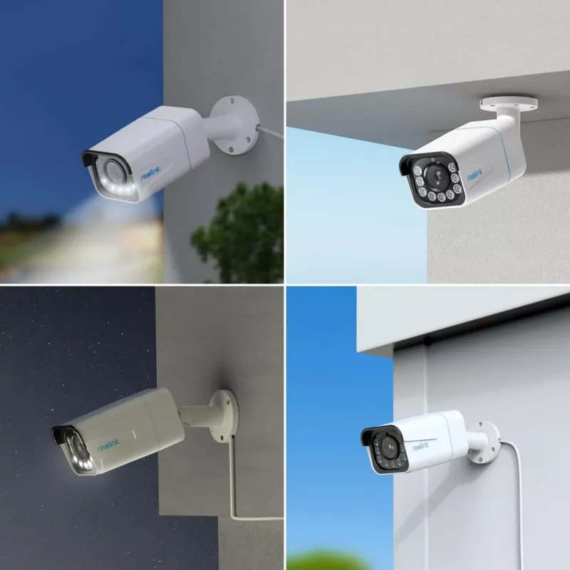 IP drošības kamera Reolink P430 4K (8 MP, 3840×2160, 25 kadri/s, 5x optiskā tālummaiņa, PoE, IP67, MicroSD līdz 256 GB)