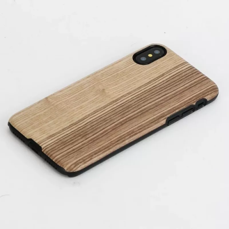 Viedtālruņa maciņš man and wood iPhone X/XS — vintage olīvmelnā krāsā