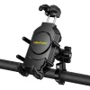 Pasīvais turētājs UleFone Armor Mount Pro mobilajiem tālruņiem — kronšteina stiprinājums, velosipēdam un skrejritenim, melns