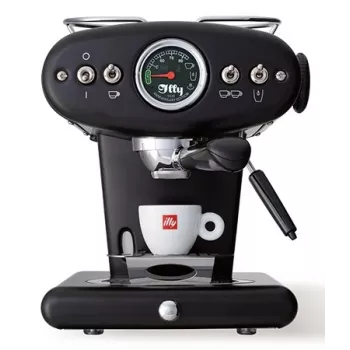illy X1 Anniversary kafijas automāts maltai kafijai un E.S.E. spilventiņiem (melns)