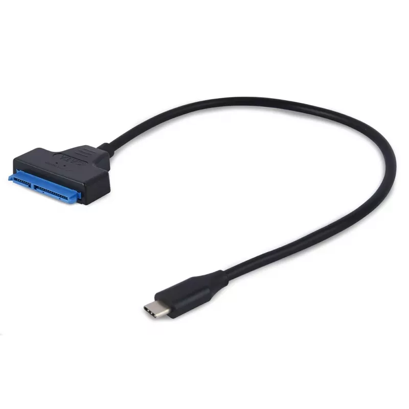 Gembird AUS3-03 USB-C uz 2,5 collu SATA diska adapteris, 0,2 m, melns