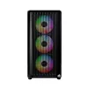 Montech X5M (B) Micro Tower PC korpuss — Micro‑ATX/Mini‑ITX, 3x120mm priekšā, 1x120mm aizmugurē, atbalsta ATX barošanas bloku, 2x3.5 collu + 4x2.5 collu, Melns