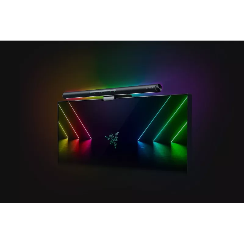 Razer Aether monitora gaisma, melna, 500 lm