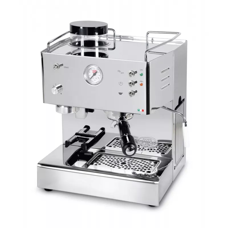 Quick Mill Pegaso, espresso automāts, kafijas pupiņas, iebūvēta kafijas dzirnaviņas, 1200 W, nerūsējošais tērauds