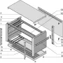 SCHROFF KomplettEnclosure, neekranēts - PROPAC PRO Enclosure.3HE 28TE 266T (24576001)