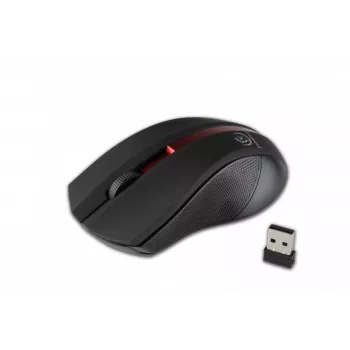 Bezvadu optiskā pele Rebeltec GALAXY melna/sarkana saskarne
