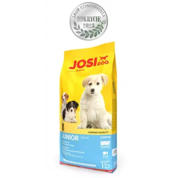 Sausā suņu barība JOSERA JosiDog Junior — 15 kg, vista, 25% olbaltumvielu, 13% tauku, junior suņiem, locītavu un gremošanas atbalstam