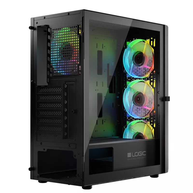 Logic ARAMIS ARGB MINIDI USB 3.0 korpuss melns