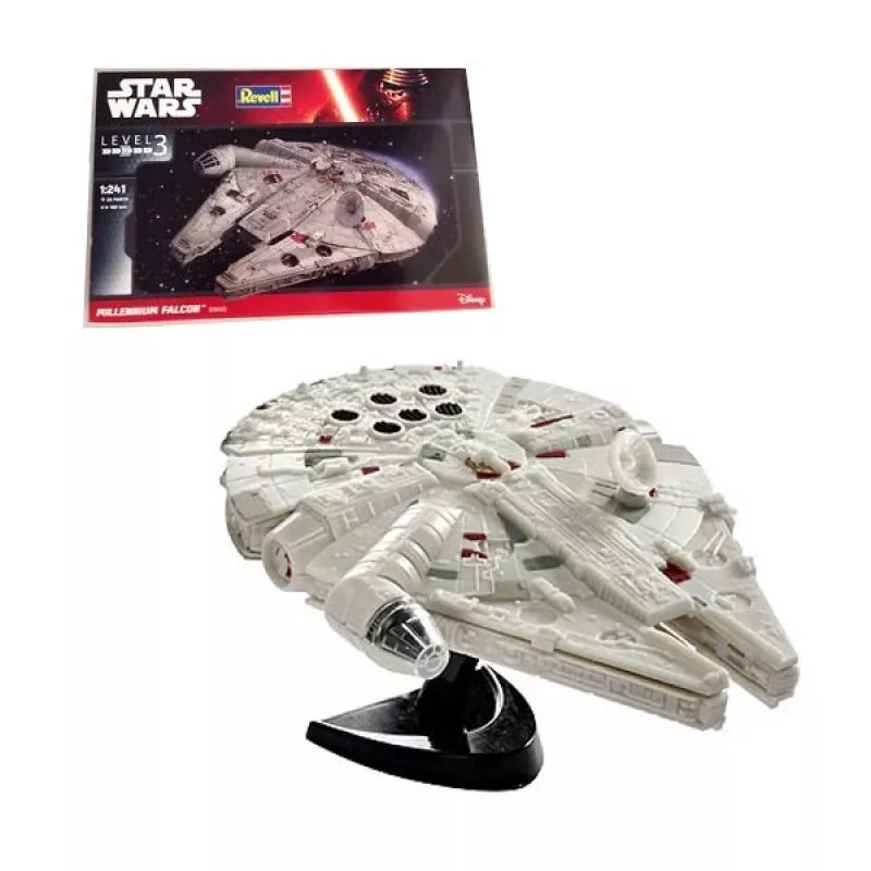 Revell 03600 Star Wars Millennium Falcon (Han Solo) mērogā 1:241 nesamontēts/nekrāsots plastmasas modelis bez līmes, krāsām un otas