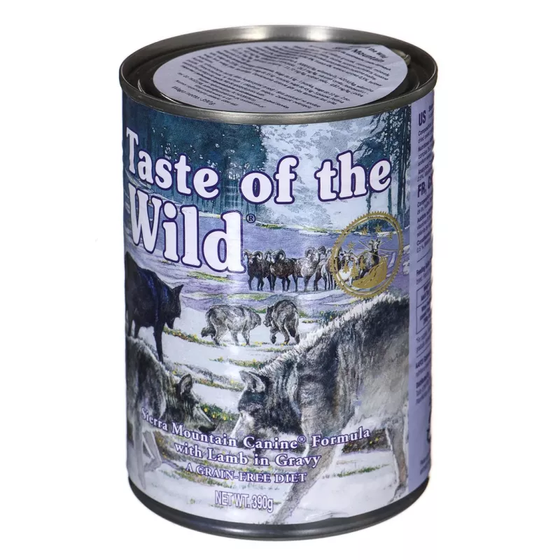 TASTE OF THE WILD Sierra Mountain - Mitrā suņu barība - 390 g