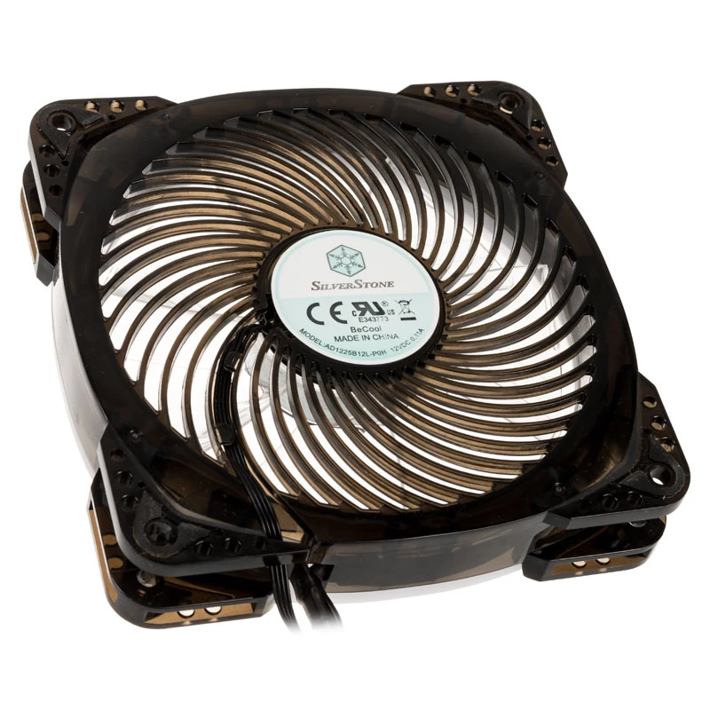 SilverStone SST-AP124-ARGB 120mm ARGB korpusa ventilators - Melns