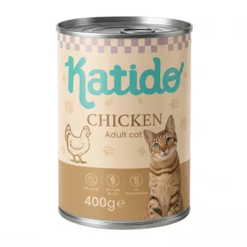KATIDO Chicken - mitrā kaķu barība - 400g