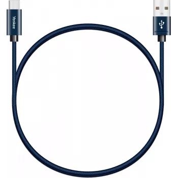 Kabelis YENKEE YCU 301 BE USB-A 2.0/USB-C 1m Fialov