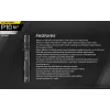 Taktiskais lukturītis Nitecore P10 V2 — 1000 lm, IP68 ūdensizturīgs, triecienizturīgs, 95 g, saderīgs ar 18650/CR123