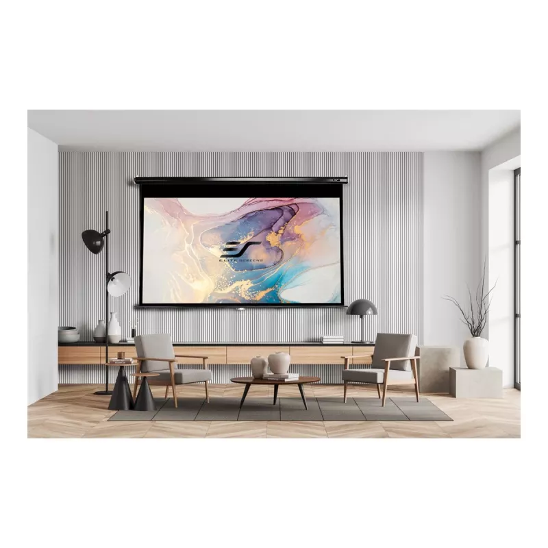 Elite Screens | Manual Series | M92UWH | Diagonāle 92 collas | 16:9 | Redzams ekrāna platums (W) 204 cm | Melns