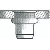 Rivet Nut GESIPA St M6x9x15.5 Small Head KS, satvēriens 0.25–3.5 mm, iepakojumā 250