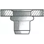 Rivet Nut GESIPA St M6x9x15.5 Small Head KS, satvēriens 0.25–3.5 mm, iepakojumā 250