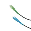 Optiskā šķiedras patchvads Extralink SC/APC–SC/UPC apaļš nolaižamais SM G.657.A2 40 m FTTH, simplekss, melns