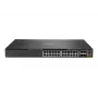 HPE Aruba 6300M - Slēdzis - L3 - pārvaldīts - 24 x 10/100/1000 + 4 x 1 Gigabits / 10 Gigabits / 25 Gigabits / 50 Gigabits SFP56 (Augšupielāde / Sakraušana) - Priekšpuse un Sāni uz Aizmuguri - uz Ra