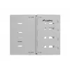 Sienas stiprinājuma 19 collu plaukts LANBERG 8U, dziļums 497×400/240 mm, pelēks