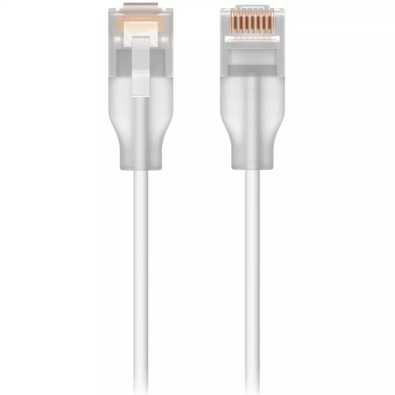 Ubiquiti UACC-Cable-Patch-EL-0.15M-W tīkla kabelis, caurspīdīgs, balts, Cat6