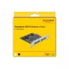 Delock PCI Express x1 karte ar 4 ārējiem USB Type-A ligzdām SuperSpeed USB