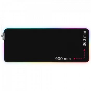 Lorgar Steller 919, Gaming mouse paliktnis, ātrgaitas virsma, pretslīdes gumijas pamatne, RGB fona apgaismojums, USB savienojums, Lorgar WP Gameware atbalsts, izmērs: 900mm x 360mm x 3mm, svars 0.635 kg