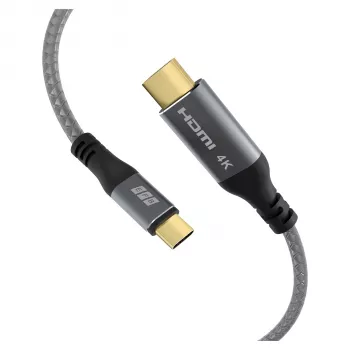 EFB Elektronik USB-C uz HDMI kabelis 4K30Hz pelēks - Kabelis - Digitālais/Datu (USB-HDMI-00001)
