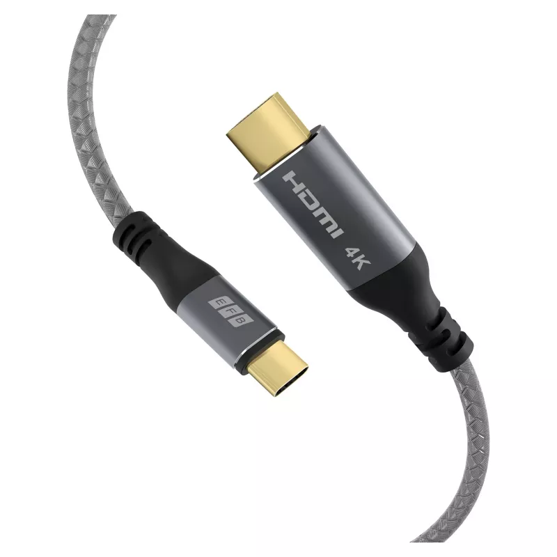EFB Elektronik USB-C uz HDMI kabelis 4K30Hz pelēks - Kabelis - Digitālais/Datu (USB-HDMI-00001)