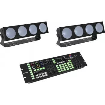 LED gaismas komplekts EUROLITE CBB-4 DMX kontrolieris RGB, kontrolieris RGB LED gaismekļiem