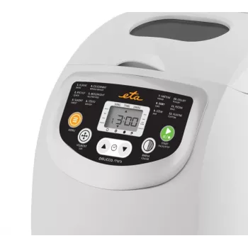 Maizes cepējs ETA DELICCA 600 W, max 1 kg kukulis, balts, programmas: bezglutēna, saldā, baltmaize, pilngraudu
