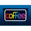Neona LED zīme ActiveJet AJE-NEON COFFEE, daudzkrāsu, USB 5V, virsmas montāža, AS plastmasas rāmis