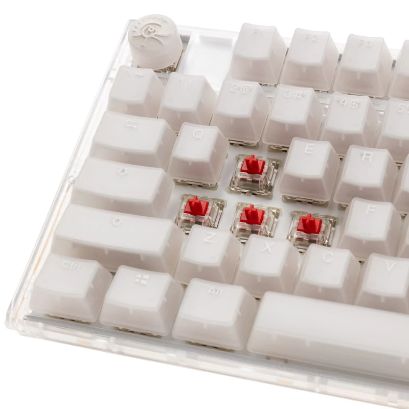 Ducky One 3 RGB tastatūra Spēļu USB QWERTY US English Balta Mehāniska Vadu