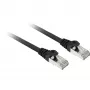 Tīkla kabelis Sharkoon Patch SFTP RJ-45 Cat.7a 50 cm melns